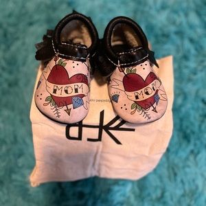 Freshly Picked “Mom” Moccasins. For girl or boy! Barely Worn!